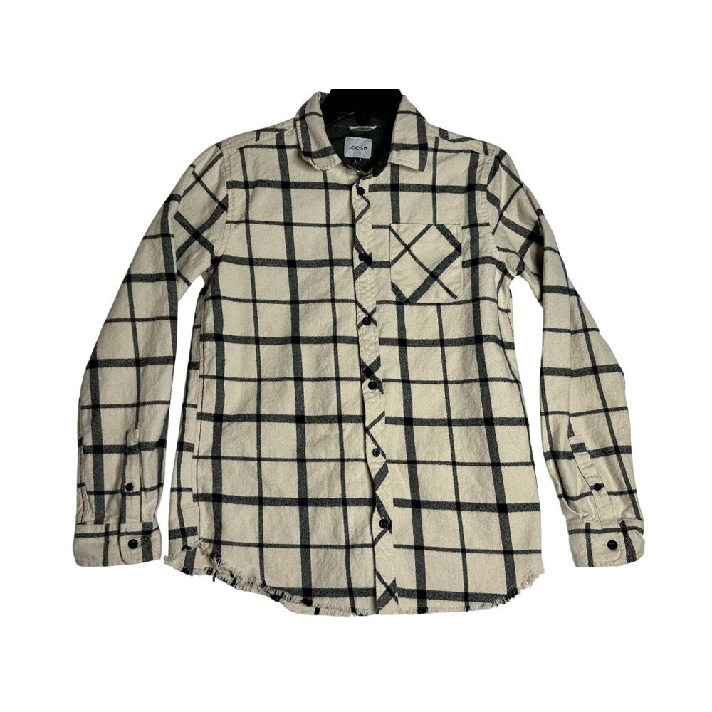 Joes Jeans L/S Plaid Flannel Button Down Shirt Mens Large 14-16